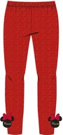 Spodnie i spodenki dla dziewczynek - Legginsy dziewczęce błyszczące Myszka Minnie Czerwone - miniaturka - grafika 1