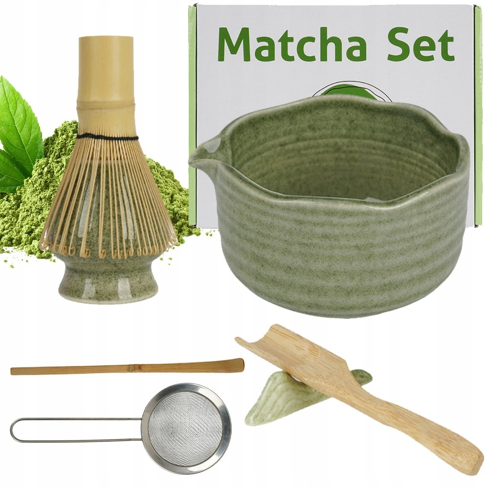 7W1 Kompletny Zestaw Do Herbaty Matcha Ceramiczny