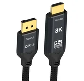 Kable - Reagle Kabel Display Port do HDMI DP DisplayPort 8K@60Hz 4k@144Hz 1M - miniaturka - grafika 1
