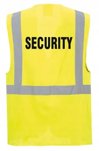 Kamizelka odblaskowa SECURITY - kieszenie, nadruk, rozmiar M - Odzież robocza Kamizelka odblaskowa SECURITY - kieszenie, nadruk, rozmiar M - Odzież robocza - miniaturka - grafika 1