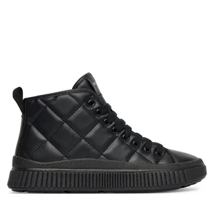 Sneakersy Geox J Laquinny J56M3F 000BC C9999 D Czarny - Buty dla dziewczynek - miniaturka - grafika 1