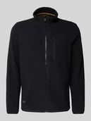 Koszule męskie - Kurtka polarowa ze stójką i wyhaftowanym logo - miniaturka - grafika 1