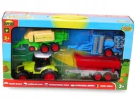 Samochody i pojazdy dla dzieci - TRAKTOR PRZYCZEPA PRASA SIEWNIK FARMA - DROMADER - miniaturka - grafika 1