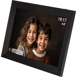 Ramka cyfrowa DENVER Frameo PFF-1012B Czarny - Ramki cyfrowe do zdjęć - miniaturka - grafika 1