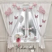 Firany i zasłony dla dzieci - Aksamitne velvetowe zasłony z falbankami 170 cm lub 240 cm Różne kolory - miniaturka - grafika 1