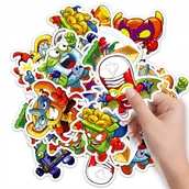 Szkolne artykuły papiernicze - NAKLEJKI ETYKIETY NA ZESZYT NALEPKA Z POSTACIAMI SUPER ZINGS WZORY 10SZT - miniaturka - grafika 1