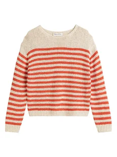 Marc O´Polo Sweter w kolorze beżowo-czerwonym - Swetry damskie - miniaturka - grafika 1