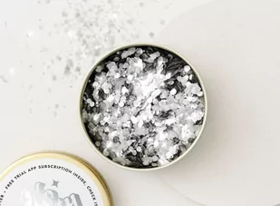Ministerstwo Dobrego Mydła - No Guilty Eco Facegroovin'' Glitter - Biodegradowalny brokat do twarzy i ciała - 10 g - SILVER - Cienie do powiek - miniaturka - grafika 1