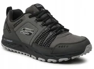 Buty trekkingowe męskie - Skechers Buty Męskie Trekkingowe Escape Plan sznurowane czarne 44 Eu - miniaturka - grafika 1