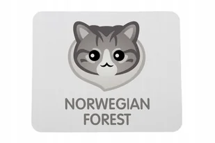 Podkładka pod mysz z kotem norweskim leśnym - Podkładki pod mysz - miniaturka - grafika 1