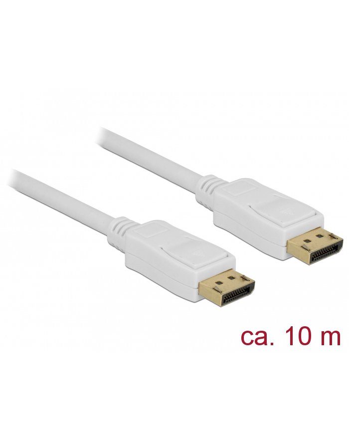 Delock DisplayPort - DisplayPort 10m Biały 84863
