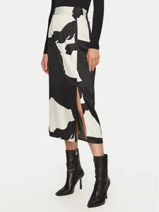 ONLY Spódnica midi Jane 15314054 Czarny Regular Fit - Spódnice - miniaturka - grafika 1