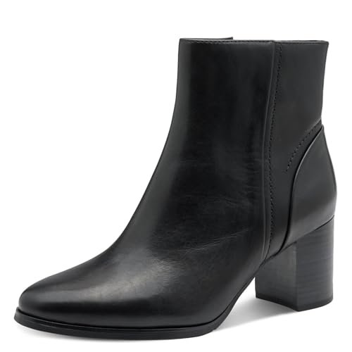 Marco Tozzi Damskie 2-25339-45 modne kozaki, czarne, 38 EU, czarny, 38 EU