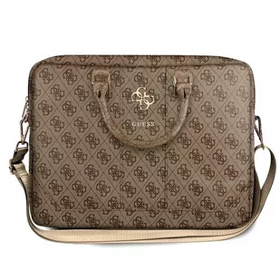 Guess Torba Torba GUCB15G4GFBR 15&quot brąz/brown 4G Uptown GUE1078BR - Torby na laptopy - miniaturka - grafika 1