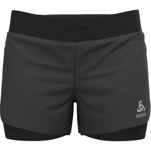 Spodenki do biegania damskie Odlo 2-in-1 ZEROWEIGHT - Spodnie sportowe damskie - miniaturka - grafika 1