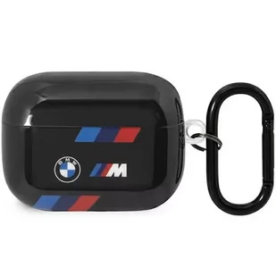 Etui BMW BMAP222SOTK do AirPods Pro 2 gen cover czarny/black Tricolor Stripes - Akcesoria do słuchawek - miniaturka - grafika 2