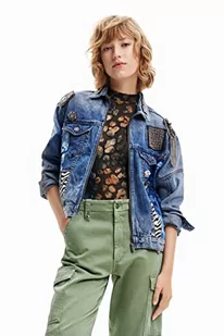 Desigual Damska kurtka dżinsowa typu trucker, NIEBIESKI, L - Kurtki damskie - miniaturka - grafika 1