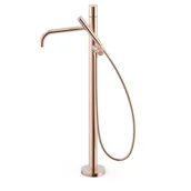 Baterie wannowe i prysznicowe - Bateria wannowa wolnostojąca Tres Study różowe złoto połysk 26247006OP - miniaturka - grafika 1