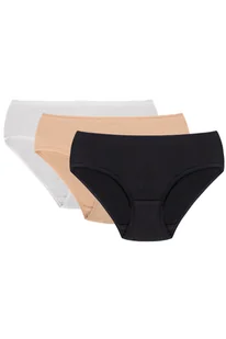 Figi Vivisence 4002 3-pack biały/beżowy/granatowy - Majtki damskie - miniaturka - grafika 1
