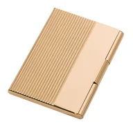 Portfele - Elegancki Złoty Wizytownik Dan Barmore - miniaturka - grafika 1