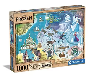 Clementoni Puzzle 1000 Story Maps Frozen - - Puzzle - miniaturka - grafika 2