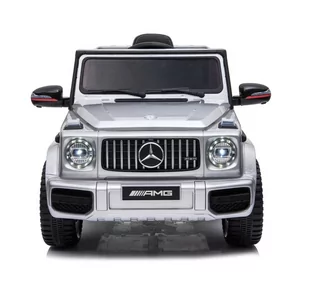 Mercedes G63 AMG Srebrny Lakier /bbh0003 - Pojazdy elektryczne dla dzieci - miniaturka - grafika 4