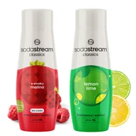 Syropy i koncentraty owocowe - SodaStream Syropy do Saturatora Malina Zero Cukru + Lemon Lime Koncentrat - miniaturka - grafika 1