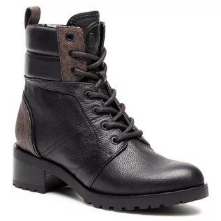 Botki damskie - Michael Kors Trapery MICHAEL Bronte Ankle Boot 40R1BRMB7L Blk/Brown - grafika 1