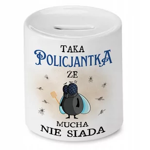 Skarbonka Dla Policjantki Idealny Imieniny Prezent z Nadrukiem ze Zdjęciem - Skarbonki - miniaturka - grafika 1