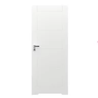 Drzwi wewnętrzne - Skrzydło łazienkowe Vector bezprzylgowe 90 prawe biały - miniaturka - grafika 1