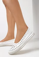 Baleriny - Białe Balerinki Meledoc - miniaturka - grafika 1