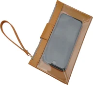 Portfele - INF Damski portfel na telefon z ekranem dotykowym i zabezpieczeniem przed kradzieżą Żółty - miniaturka - grafika 1