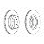 Tarcze hamulcowe - Tarcza hamulcowa FERODO DDF1241C - miniaturka - grafika 1