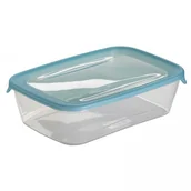 Pojemniki kuchenne - Curver 180690 pojemnik Fresh jeżykach go pojemnik na żywność, szczelnie zamykane, prostokątny, polipropylenu, przezroczysty/niebieski 180700 - miniaturka - grafika 1
