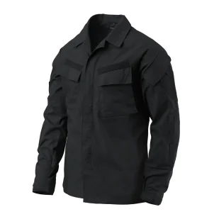 Bluza Mundurowa Helikon-Tex Raid - PolyCotton Stretch Ripstop - Czarna - Odzież taktyczna i umundurowanie - miniaturka - grafika 1