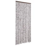 Zasłony - vidaXL Zasłona muchowa brązowo-beżowa 100x230 cm szenilowa - miniaturka - grafika 1