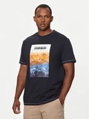 Koszulki męskie - Napapijri T-Shirt S-Rollin NP0A4I3D Granatowy Regular Fit - miniaturka - grafika 1