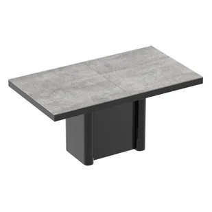 Stół rozkładany FORUM Grey Stone MAT + Czarny HG - Stoły - miniaturka - grafika 1