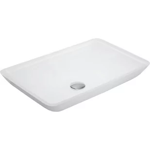 Mexen Megan szklana umywalka nablatowa 56 x 36 cm, biała - 24135630 - Umywalki - miniaturka - grafika 1