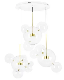 KingHome Lampa wisząca CAPRI DISC 3 - LED, szkło, metal XCP9148-3A [11223377] - Lampy sufitowe - miniaturka - grafika 1