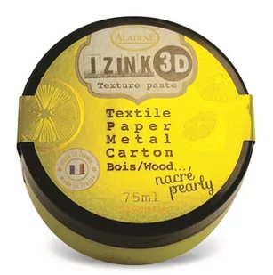 Aladine Pasta 3D, 75 ml, żółta metaliczna - Decoupage - miniaturka - grafika 1
