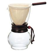 Zaparzacze i kawiarki - Zaparzacz do kawy HARIO Woodneck Drip Pot 3 Cup, 480 ml, czarny - miniaturka - grafika 1