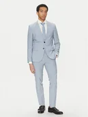 Garnitury - HUGO Garnitur Arti/Hesten232X 50540341 Błękitny Extra Slim Fit - miniaturka - grafika 1