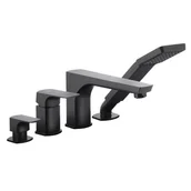 Baterie wannowe i prysznicowe - KFA 5535-210-81 MOKAIT BATERIA WANNOWA STOJĄCA 4-OTWOROWA CZARNA - miniaturka - grafika 1