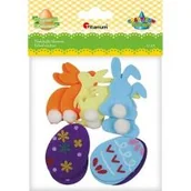 Zabawki kreatywne - Naklejki filcowe zajączki 12szt. - miniaturka - grafika 1