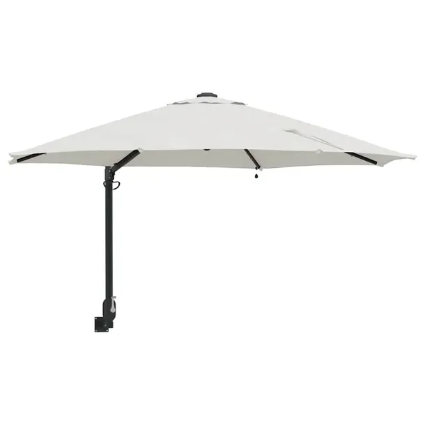 Parasolka ogrodowa piaskowy 248 x 248 x 148 cm Poliester i Stal