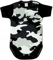 Body dla niemowląt - Body KRÓTKI rękaw 100% Bawełna MORO CZARNE r 62 KLEKLE - miniaturka - grafika 1