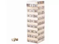 Gry planszowe - IsoTrade JENGA: Drewniana Chwiejąca się Wieża - miniaturka - grafika 1