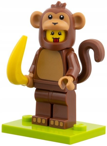 LEGO Minifigurka col28-4 Monkey Costume Fan, Seria 28 71051