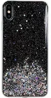 Etui i futerały do telefonów - Wozinsky Star Glitter błyszczące etui pokrowiec z brokatem iPhone 12 6,1'' czarny - Czarny - miniaturka - grafika 1